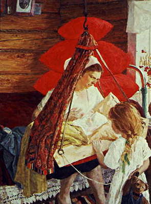 А.А. Пластов. Мама. 1964. Третьяковская галерея.